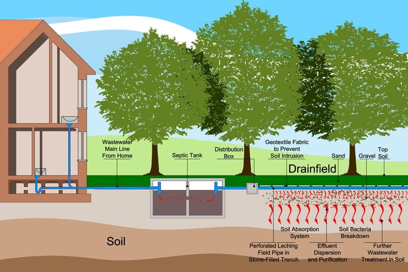 septic system care drainage